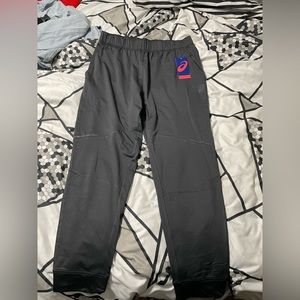 Men’s large black ASICS joggers
